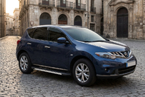 Nissan Murano 2008-2014 гг. Боковые Подножки Duru (2 шт., Алюминий) фото 1