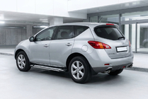 Nissan Murano 2008-2014 гг. Боковые Подножки Rainbow (2 шт., Алюминий) фото 1