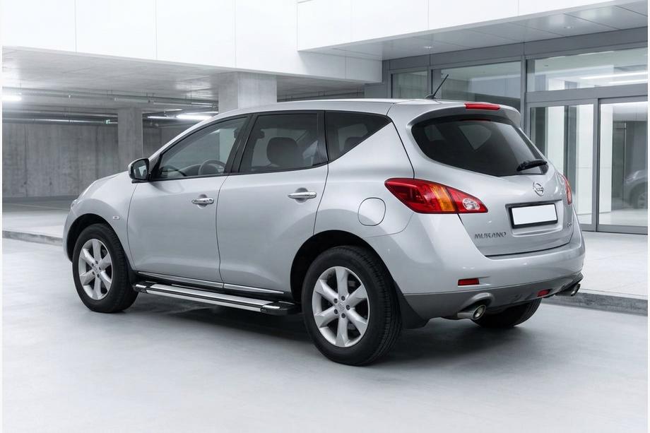 Nissan Murano 2008-2014 гг. Боковые Подножки Rainbow (2 шт., Алюминий) Image