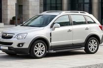 Opel Antara 2006-2017 гг. Боковые Подножки Allmond Black (2 шт., Алюминий) 2016-2018 фото 1