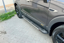 Opel Antara 2006-2017 гг. Боковые пороги RedLine V1 (2 шт., алюминий) 2016-2018 фото 1