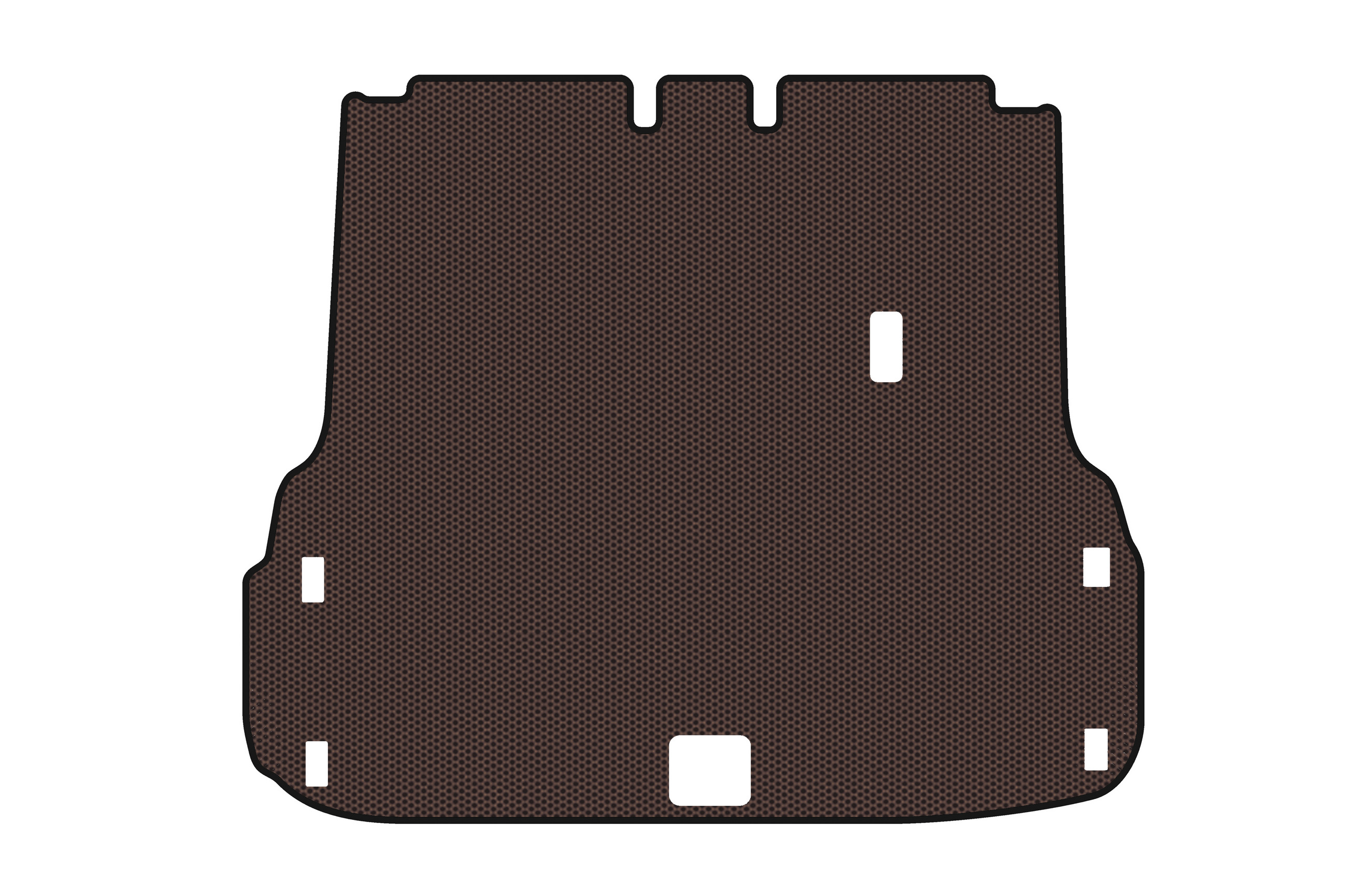 Гумовий килимок в багажник Carsuit (Коричневий) для Nissan Pathfinder R52 2012-2021 рр