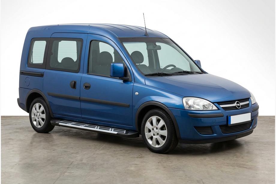 Opel Combo 2002–2012 гг. Боковые Подножки Sunrise (2 шт., Алюминий) Image
