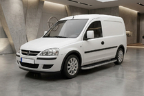 Opel Combo 2002–2012 гг. Боковые Подножки Tayga Grey (2 шт., Алюминий) фото 1