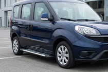 Opel Combo 2012-2018 гг. Боковые Подножки Sunrise (2 шт., Алюминий) фото 1