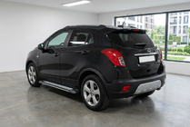 Opel Mokka 2012-2021 гг. Боковые Подножки Rainbow (2 шт., Алюминий) фото 1