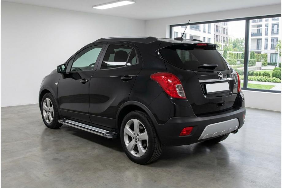 Opel Mokka 2012-2021 гг. Боковые Подножки Rainbow (2 шт., Алюминий) Image