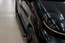 Nissan Primastar 2002-2014 гг. Боковые Подножки Allmond Black (2 шт., Алюминий) фото 3