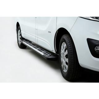 Боковые Подножки Sunrise (2 шт., Алюминий) Nissan Primastar 2002-2014 гг. фото 1