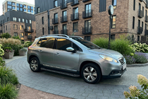 Peugeot 2008 2013-2019 гг. Боковые Подножки Allmond Black (2 шт., Алюминий) фото 1