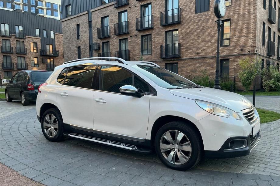 Peugeot 2008 2013-2019 гг. Боковые Подножки Sunrise (2 шт., Алюминий) Image