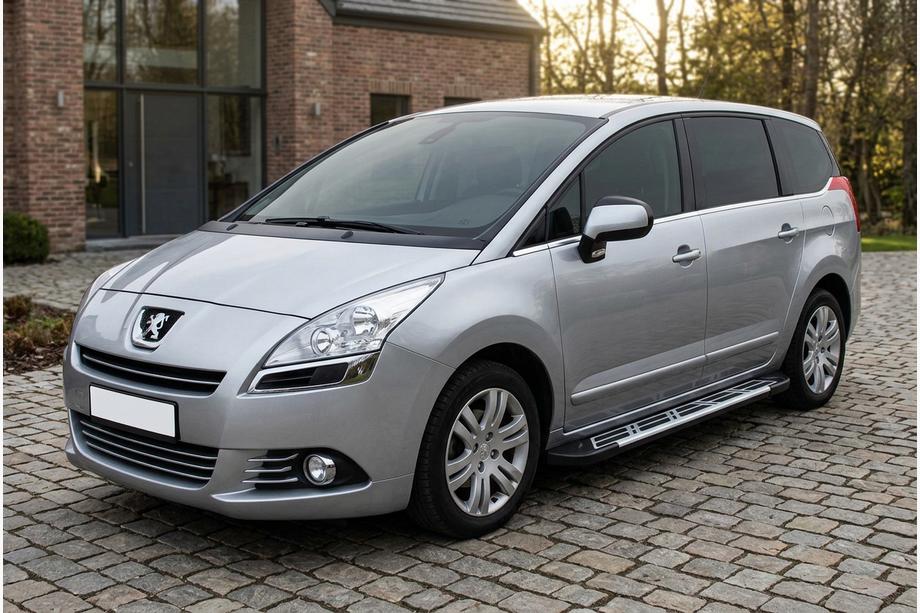 Peugeot 5008 2009-2016 гг. Боковые Подножки Sunrise (2 шт., Алюминий) Image