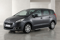 Peugeot 5008 2009-2016 гг. Боковые Подножки Duru (2 шт., Алюминий) фото 1