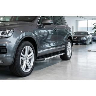 Боковые пороги RedLine V1 (2 шт., алюминий) Porsche Cayenne 2003–2010 гг. фото 1