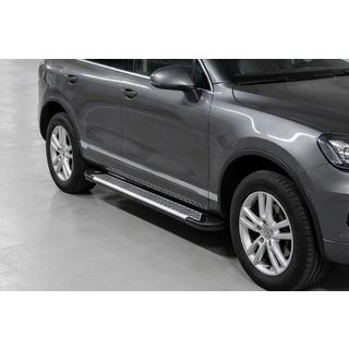 Боковые Подножки Line (2 шт., Алюминий) Porsche Cayenne 2003–2010 гг. фото 1
