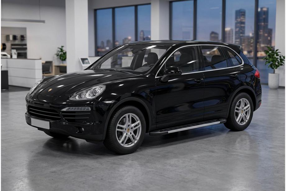 Porsche Cayenne 2010-2017 гг. Боковые пороги RedLine V1 (2 шт., алюминий) Image