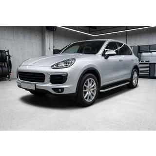 Боковые Подножки Tayga (2 шт., Алюминий) Porsche Cayenne 2010-2017 гг. фото 1