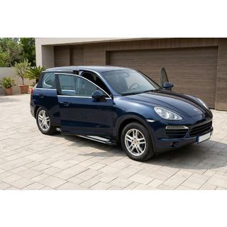 Боковые Подножки Rainbow (2 шт., Алюминий) Porsche Cayenne 2010-2017 гг. фото 1