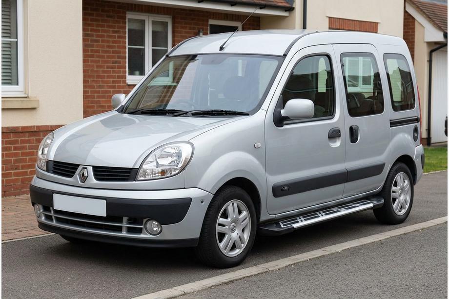 Renault Kangoo 1998-2008 гг. Боковые Подножки Sunrise (2 шт., Алюминий) Image