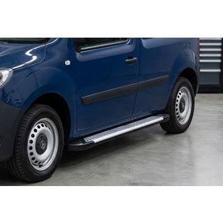 Боковые Подножки Line (2 шт., Алюминий) Renault Kangoo 2008–2020 гг. фото 1
