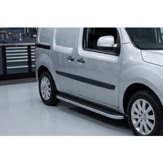 Боковые Подножки Tayga Grey (2 шт., Алюминий) Renault Kangoo 2008–2020 гг. фото 1
