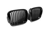 BMW 5 серия E39 1996-2003 гг. Ноздри 1-Bar (2000-2003, чёрный глянец) фото 4