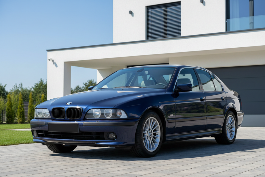 BMW 5 серия E39 1996-2003 гг. Ноздри 1-Bar (2000-2003, чёрный глянец) Image