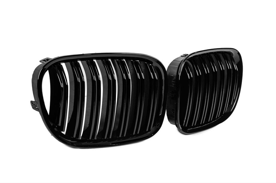 BMW 7 серия F01/F02 2008-2015 гг. Ноздри M-Look (Черный Глянец) Фото 4
