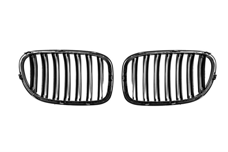 BMW 7 серия F01/F02 2008-2015 гг. Ноздри M-Look (Черный Глянец) Фото 5
