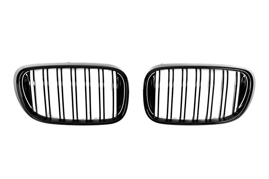 BMW 7 серия G11/G12 2015-2022 гг. Решетки M-Look (2016-2019, Черный Глянец) Фото 2