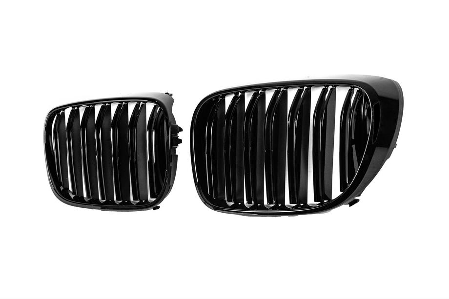 BMW 7 серия G11/G12 2015-2022 гг. Решетки M-Look (2016-2019, Черный Глянец) Фото 3