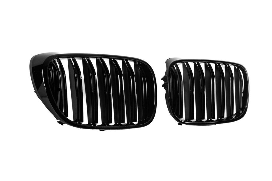 BMW 7 серия G11/G12 2015-2022 гг. Решетки M-Look (2016-2019, Черный Глянец) Фото 4