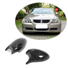BMW 3 серия E92/E93 2006–2013 гг. Накладки на зеркала (для 2006-2010, Кованный карбон) фото 1
