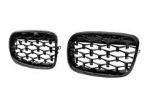 BMW X5 E70 2007-2013 гг. Ноздри Diamond Black (Черный Глянец) фото 3