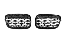 BMW X5 E70 2007-2013 гг. Ноздри Diamond Black (Черный Глянец) фото 5