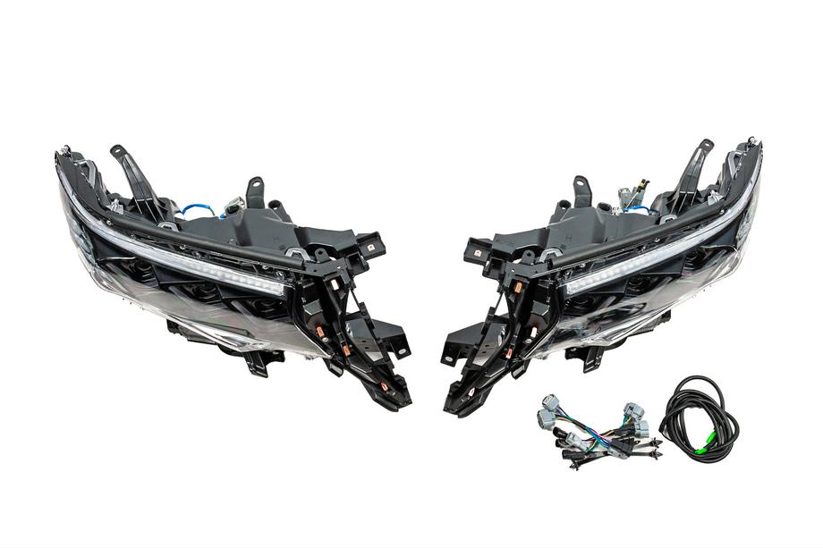 Toyota Land Cruiser Prado 150 2009-2023 гг. Передние фары Lexus-Design-3-LED V2 (2017+, комплект 2 шт.) Фото 6