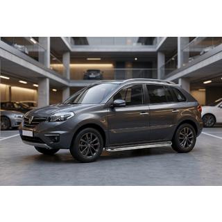 Боковые Подножки Maydos V1 (2 шт., Алюминий и Нержавейка) Renault Koleos 2008-2016 гг. фото 1