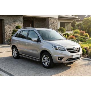 Боковые пороги Bosphorus Black (2 шт., алюминий) Renault Koleos 2008-2016 гг. фото 1