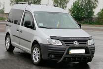 Volkswagen Caddy 2004-2010 гг. Кенгурятник WT004 Black (нерж) фото 3