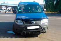 Volkswagen Caddy 2004-2010 гг. Кенгурятник WT003 Black (нерж) фото 3