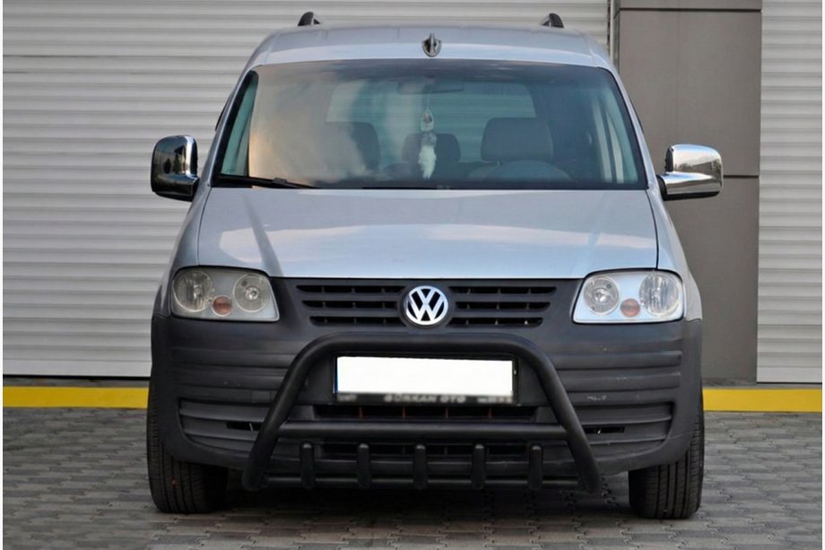 Volkswagen Caddy 2004-2010 гг. Кенгурятник WT003 Black (нерж) Image