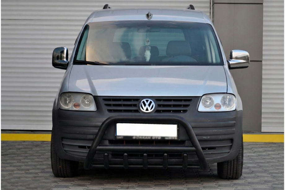 Volkswagen Caddy 2004-2010 гг. Кенгурятник WT003 Black (нерж) Image