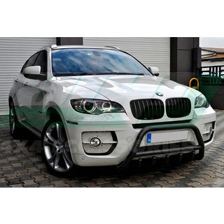 Кенгурятник WT003 Black (нерж) BMW X5 E70 2007-2013 гг. фото 1