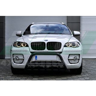 Кенгурятник WT003 Black (нерж) BMW X5 E70 2007-2013 гг. фото 2