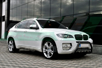 BMW X6 E71 2008–2014 гг. Кенгурятник WT003 Black (нерж) фото 3