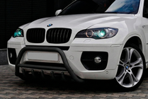 BMW X6 E71 2008–2014 гг. Кенгурятник WT003 Black (нерж) фото 1