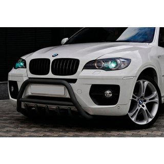 Кенгурятник WT003 Black (нерж) BMW X6 E71 2008–2014 гг. фото 1