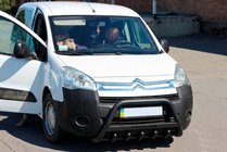 Citroen Berlingo 2008-2018 гг. Кенгурятник WT004 Black (нерж) фото 3