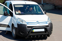 Citroen Berlingo 2008-2018 гг. Кенгурятник WT004 Black (нерж) фото 3