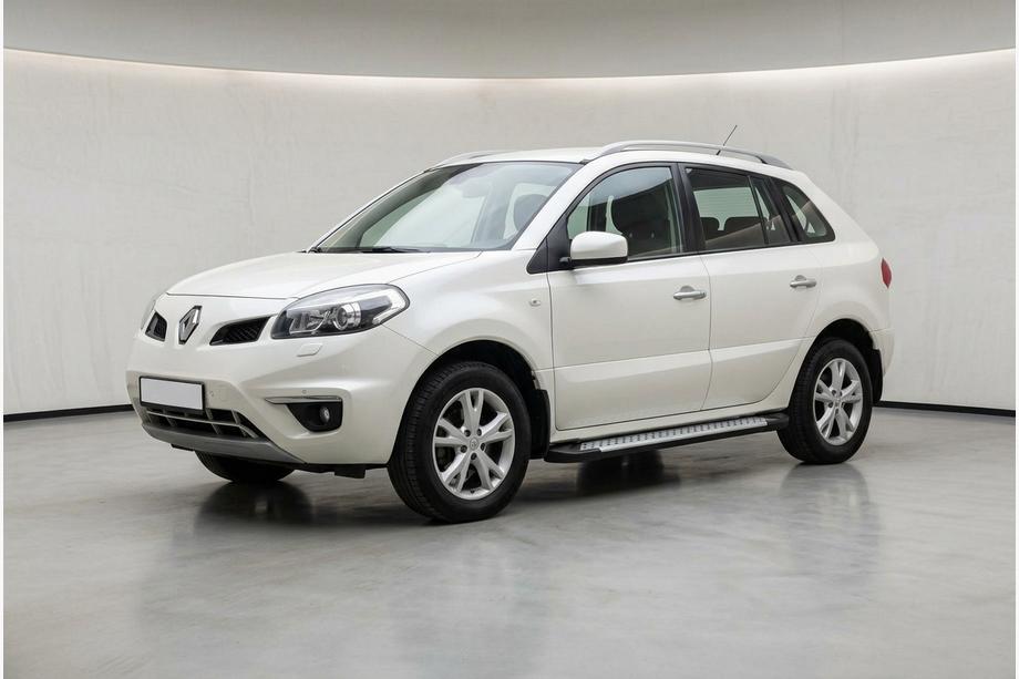 Renault Koleos 2008-2016 гг. Боковые пороги Allmond Grey (2 шт., алюминий) Фото 1